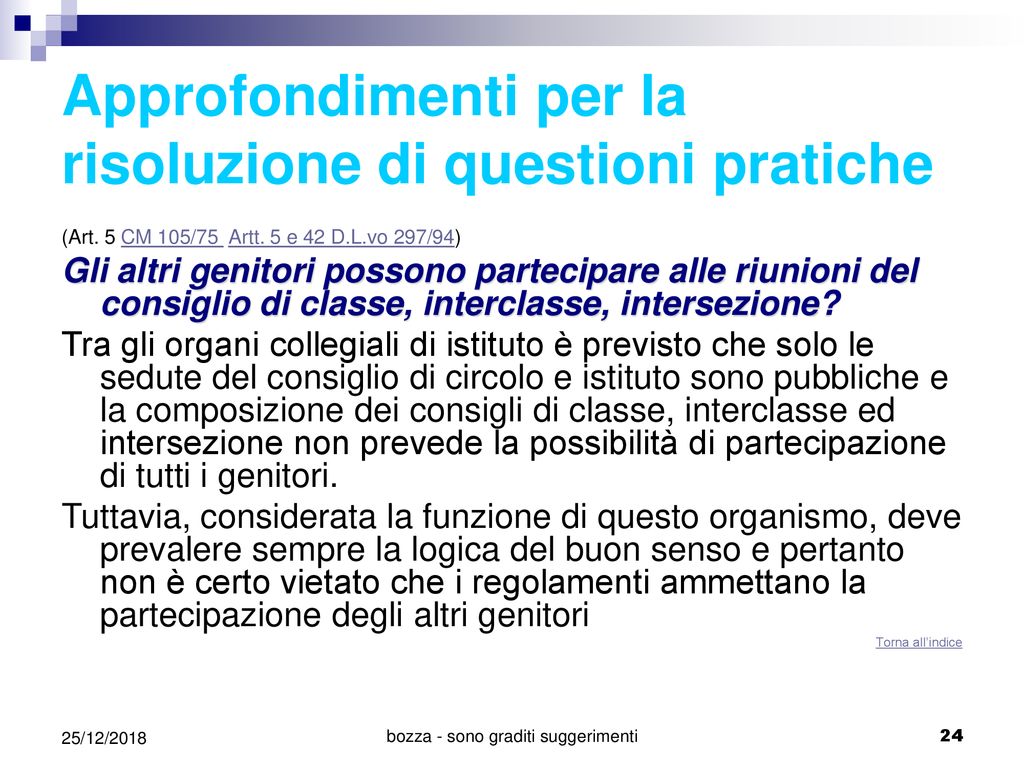 C O Gli Organismi Di Partecipazione Nella Scuola Il Consiglio Di